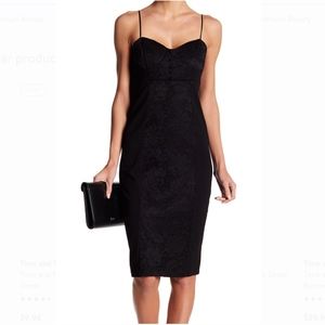 Socialite Black Sheath Lace Bodycon Dress